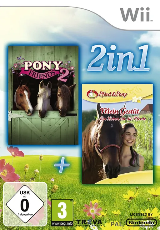2 in 1 - Pony Friends 2 + My Riding Stables - Life with Horses (Europe) (En,Fr,De,Es,It)